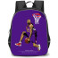 NBA Vince Carter Backpack StudentPack - Vince Carter Dunking Cartoon Art On Violet Background