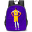 NBA Anthony Davis Backpack StudentPack - Anthony Davis Back Portrait Illustration Art On Purple Background