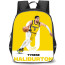 NBA Tyrese Haliburton Backpack StudentPack - Tyrese Haliburton Indiana Pacers Dribbling On Yellow Background