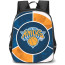 NBA New York Knicks Backpack StudentPack - New York Knicks Logo On Orange Blue Graphic Background