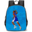 NBA Tyrese Maxey Backpack StudentPack - Tyrese Maxey Celebration Vector Art On SkyBlue Background