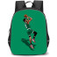 NBA Jayson Tatum Backpack StudentPack - Jayson Tatum Shooting Illustration Art On Green Background