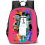 NBA Tyler Herro Backpack StudentPack - Victor Wembanyama Doodle Poster Pink Background