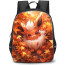 Pokemon Flareon Backpack StudentPack - Flareon Inside The Maple Leaves