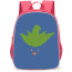 Pokemon Oddish Backpack StudentPack - Oddish Minimaslit Art On Blue Background