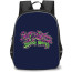 Pokemon Backpack StudentPack - Pokemon Sludge Waves Logo Blue Background