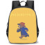 Paddington Backpack StudentPack - Paddington Bear Holding Red Hat On Blue Background