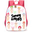 Sonny Angel Backpack StudentPack - Sonny Angels Pattern Art Background Collage