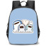 Samezu Shark Backpack StudentPack - Samezu Shark Characters Front Pose White Background