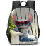 Lilo & Stitch Backpack StudentPack - Stitch Sitting on Bench with Sun Glasses