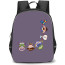 Toy Story Backpack StudentPack - Toy Story Characters Mini Cartoon Art On Purple Background