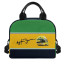 F1 Formula One Ayrton Senna Lunch Box - Ayrton Senna Helmet Green Black Stripe On Yellow Background