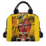 F1 Formula One Ayrton Senna Lunch Box - Ayrton Senna Side Portrait Yellow Background