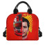 F1 Formula One Carlos Sainz Lunch Box - Carlos Sainz Half Face Essere Ferrari Poster Red Background