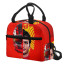 F1 Formula One Carlos Sainz Lunch Box - Carlos Sainz Half Face Essere Ferrari Poster Red Background