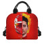 F1 Formula One Charles Leclerc Lunch Box - Charles Leclerc Half Face Essere Ferrari Poster Red Background