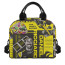 F1 Formula One Daniel Ricciardo Lunch Box - Daniel Ricciardo The Honey Badger Yellow Graphic Art
