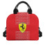 F1 Formula One Ferrari Lunch Box - Ferrari Logo On Word Art Red Background