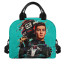 F1 Formula One George Russell Lunch Box - George Russell 63 Illustration On Cyan Background