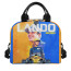 F1 Formula One Lando Norris Lunch Box - Lando Norris Portrait On Orange Blue Background