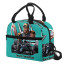 F1 Formula One Lewis Hamilton Lunch Box - Lewis Hamilton Celebration Cyan Background