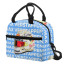 F1 Formula One Max Verstappen Lunch Box - Max Verstappen Helmet On Name Word Art Blue Background