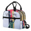 F1 Formula One Sebastian Vettel Lunch Box - Sebastian Vettel 4 Time Champion Standing On Red Black Stripe