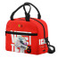 F1 Formula One Sebastian Vettel Lunch Box - Sebastian Vettel Mission Winnow Helmet On Red Background
