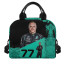 F1 Formula One Valtteri Bottas Lunch Box - Valtteri Bottas 77 Portrait On Black Cyan Background