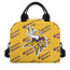 NFL Minnesota Vikings Insulated Lunch Bag Box - Minnesota Vikings Medley Monogram Wordmark
