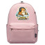 Capabara Low Battery Text Quote Backpack School Bag - Superpack Plus Pink
