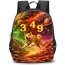 Dog Sign Primary Element Earth Lucky Number 3 4 and 9 Backpack School Bag - Studentpack Black
