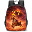 Goat Sign Primary Element Earth Lucky Number 2 and 7 Backpack School Bag - Studentpack Black