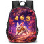 Rabbit Sign Primary Element Wood Lucky Number 3 4 and 6 Backpack School Bag - Studentpack Black