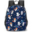 Galaxy Animals Pattern Backpack School Bag - Studentpack Black