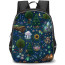 Night Forest Animals Backpack School Bag - Studentpack Black