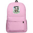 Panda Focus On Your Goals Text Quote Backpack School Bag - Superpack Pink