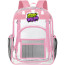 Stay Willing Text Quote Transparent Clear Backpack School Bag - Clearpack Pink