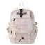 Black Pink Sign Backpack Rucksack White
