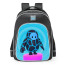 Fall Guys Baby Blue Skin School Backpack