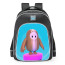 Fall Guys Racing Car Skin School Backpack