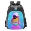 Fall Guys Rainbow Water Skin School Backpack