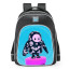 Fall Guys Spooky Doodles Skin School Backpack