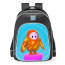 Fall Guys Squiggly Camo Skin School Backpack