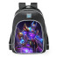 Smite Anubis Cosmic Power Skin School Backpack