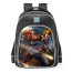 Smite Apollo Curse Voice Skin School Backpack