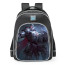 Smite Ares Crimson Steel Skin School Backpack
