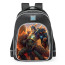 Smite Ares Primal Fire Skin School Backpack