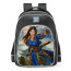 Smite Amaterasu Golden Skin School Backpack