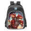 Smite Cerberus Crimson Keeper Skin School Backpack